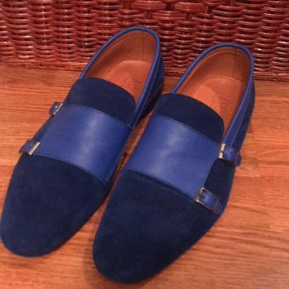 Isotti Royal Blue leather loafers - Picture 1 of 6
